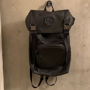 Gucci Backpack with chrome detail